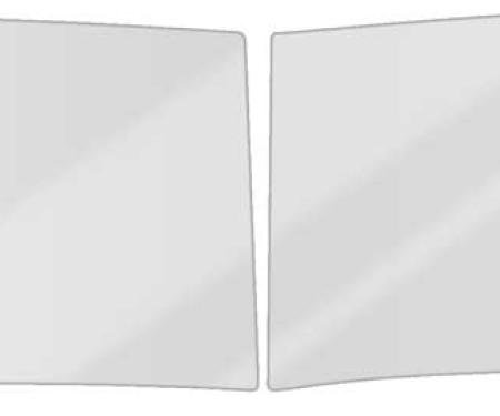 OER 1947-53 Chevy, GMC Pickup Truck, Front Windshield Glass, Clear, 2-Piece Design, RH and LH, Pair CT4754C