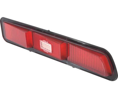 1969 Camaro, Tail Light Lens, Standard, SS, Z28, except RS, LH Drivers Side, GM Licensed