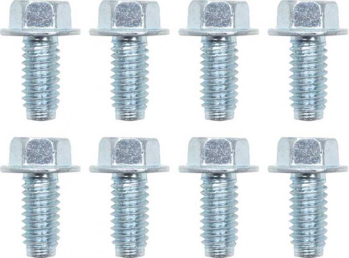 OER 1967-81 Pontiac Firebird, Trans Am, GTO, Lemans, Valve Cover Bolt Set, 5/16"-18 Thread, 21/32" Long, Zinc Plated, Set of 8 F6511