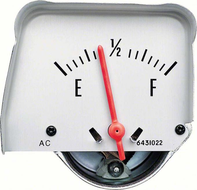 OER 1968-76 Silver Console Fuel Gauge 6431423