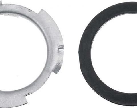 Redline Restomotive® 1962-1976 Dodge / Plymouth A / B / E Body Fuel Tank Sender Lock Ring and Rubber Gasket