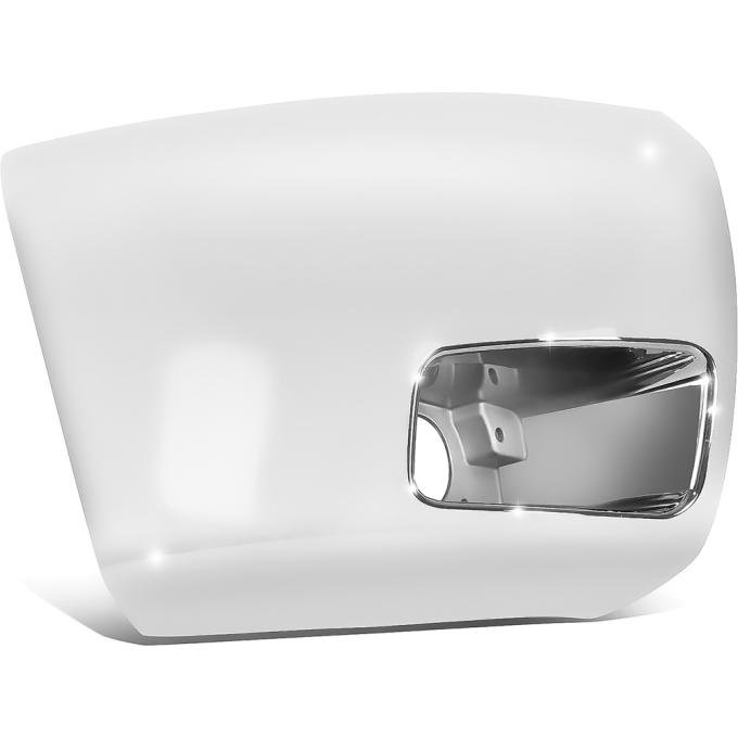 OER 2011-13 Chevrolet Silverado 1500, Front Bumper End Cap, Chrome, With Light Hole, RH 20985758