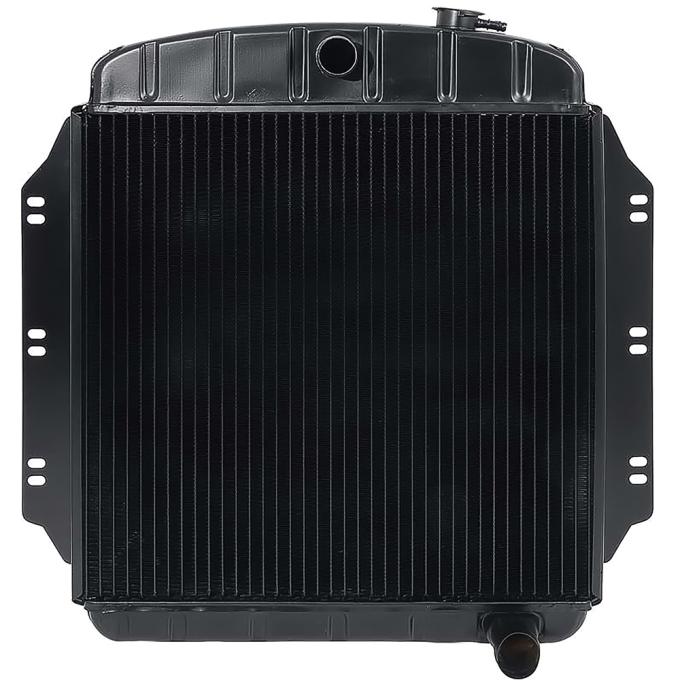 1960-62 GMC Truck L6 / V8 with MT 3 Row Copper/Brass Radiator (19-7/8" x 21-3/8" x 2" Core)