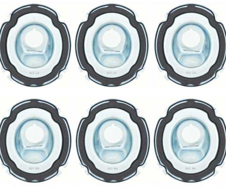 OER 1965 Tail Lamp and Back-Up Lamp Housing Base Set Of 6 *881278