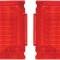 OER 1968-69 Chevy II, Nova, Rear Tail Light Lens, Pair, GM Licensed K1040