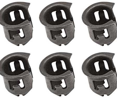 OER Barrel Nut, Fits 1/8" Emblem Stud, Fits 1/4" Hole, Spring Steel, Phosphate Coated, 10 Piece Set *5195K