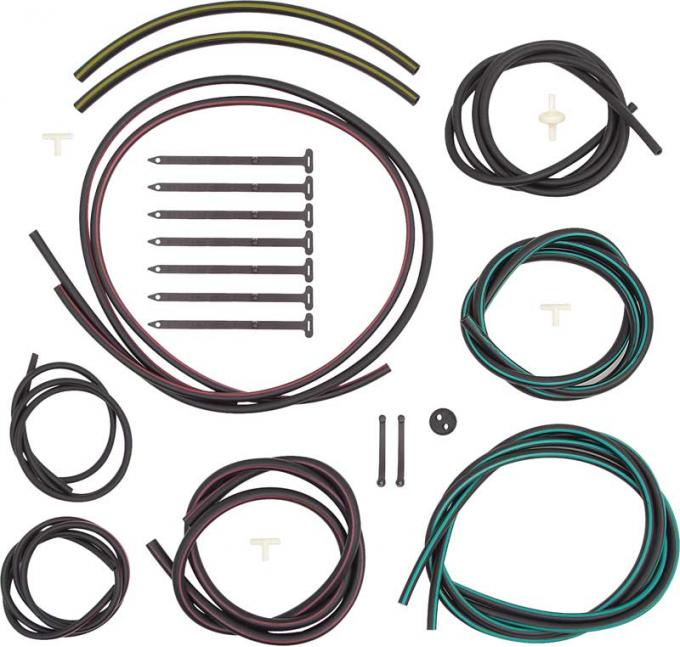 OER 1968 Camaro Rally Sport Headlight Hose Set with Color Hoses R2552