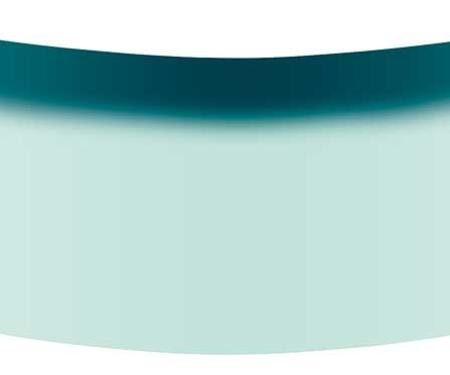 OER 1965-68 Buick, Chevy, Pontiac, Oldsmobile, Full Size, Front Windshield Glass, 2 & 4 Door, Coupe, Hardtop, Convertible, Lt Green Tint, with Blue/Green Upper Shaded Band FW660T