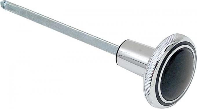 1969-70 Headlamp Switch Knob, Black / Chrome, Various Models