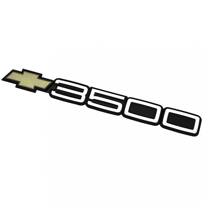 1988-99 Chevrolet Pickup C/K "3500 Door Emblem" with Post, Peel & Stick, GM Licensed
