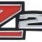 1970-73 Chevrolet Camaro, "Z28" Grill Emblem, with Hardware, GM Licensed