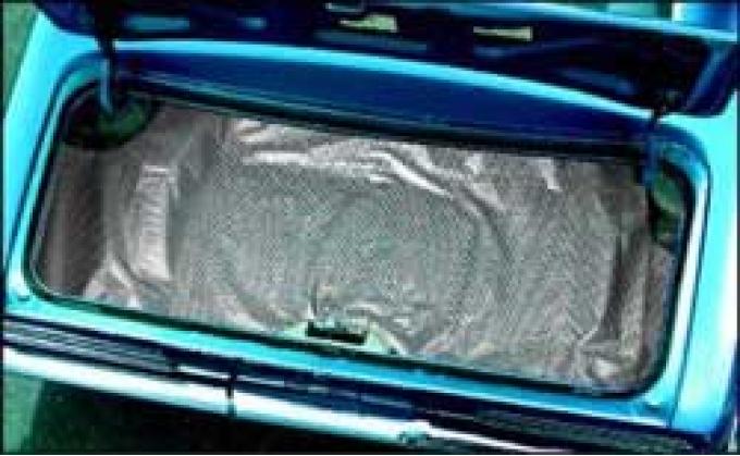 OER 1970-73 Camaro / Firebird Gray / White Vinyl Trunk Mat with Houndstooth Pattern K76001A