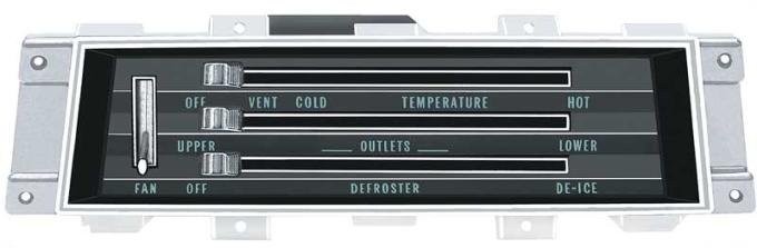 OER 1968 Camaro, Firebird, Heater Control Assembly, with AC, with Pre-Attached Cables 3919582