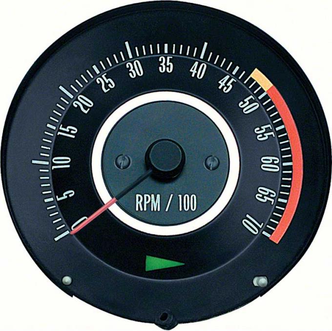 OER 1967 Camaro 327 Tachometer with 5000 Red Line 6468909