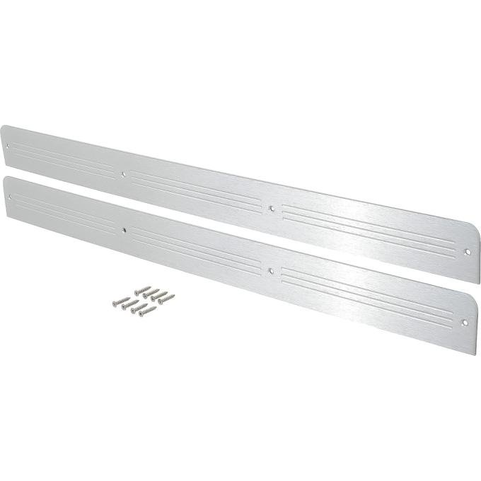 1981-87 Chevy, GMC Pickup, Blazer, Jimmy, Suburban, Billet Door Panel Inserts, for Models Without Door Panel Straps, Pair