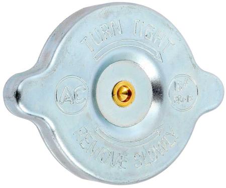 OER 1957-73 Buick, Chevy, Pontiac, Olds, Radiator Cap, 15 lbs, RC-15, with Correct Hollow Rivet, "Show Quality" 3886273