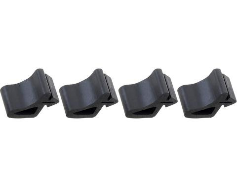 Redline Restomotive® 1962-1965 Chevrolet Chevy II 4 Piece Hood Side Rubber Bumpers