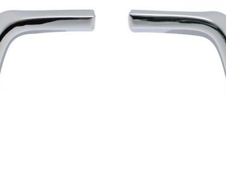 1971-72 Ford Mustang, Front Fender Extension Moldings, Chrome