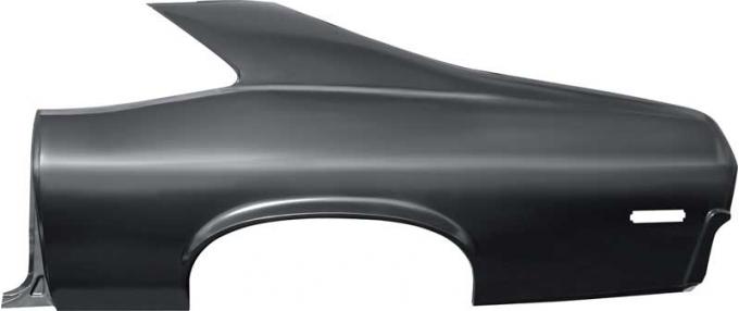 1970-1972 Nova, Ventura, Complete Rear Quarter Panel, 2 Door, with Sail Panel, LH Driver Side