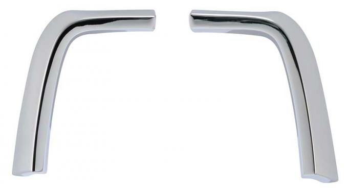 1971-72 Ford Mustang, Front Fender Extension Moldings, Chrome