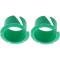 1971-91 GM, Brake and Clutch Pedal Bushing Set, Nylon, for 5/8" Diameter Shaft, 1/2" Deep, 2-Piece Set