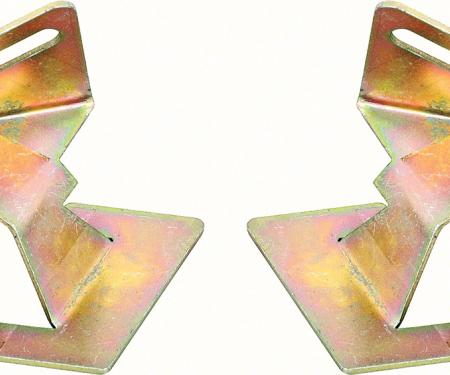 OER 1968-74 Nova, Omega, Apollo, Ventura, Lower Corner Windshield Molding Retainer Clips, Pair K692