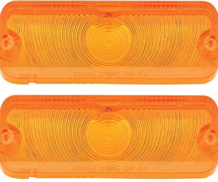 OER 1964 Impala / Full Size Amber Park Lamp Lenses Pair 5954968