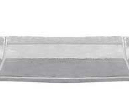 1956 Chevrolet Bel Air, 150, 210, Rear Bumper, Chrome, 1-Piece Design, OE Style, For Use With Bumper Guards