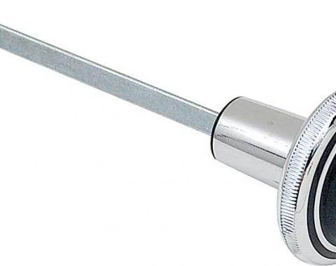 1969-70 Headlamp Switch Knob, Black / Chrome, Various Models