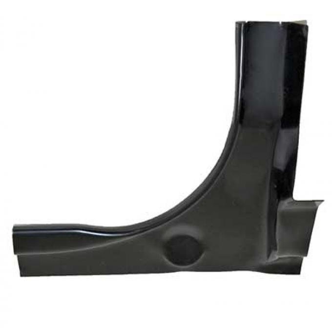 OER 1967-68 Mustang, Lower Trunk Drip Rail Corner, Coupe, Convertible, Passenger Side 45118A