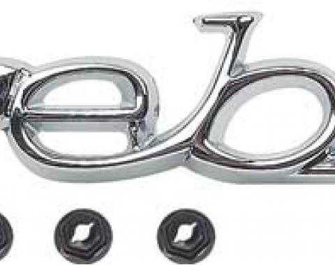 OER 1971-81 Pontiac, "Firebird" Front Fender Emblem, with Hardware, Each, GM Licensed 486904