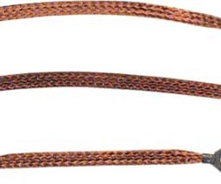 1967-68 Camaro, 1967-69 Firebird, Ground Strap Set, Engine, Subframe, 8 Cylinder, 3 Piece Set