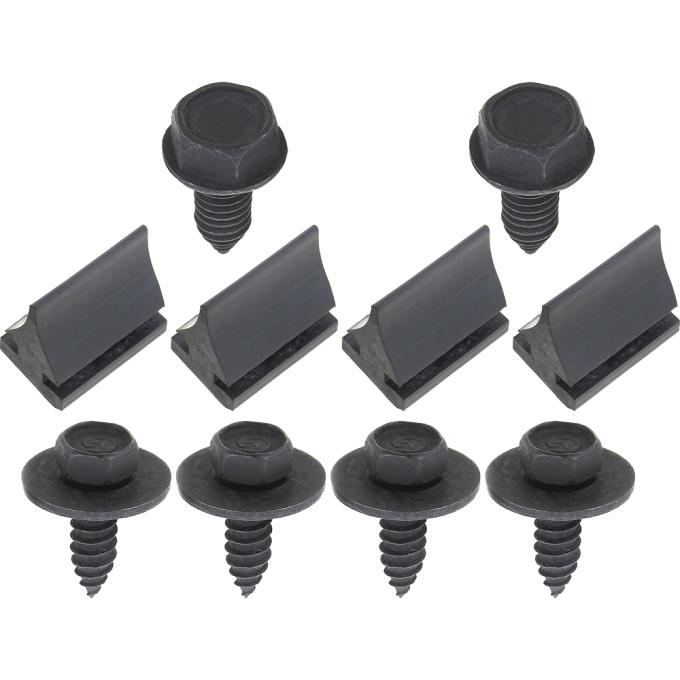 1967-69 Firebird, Radiator Filler Panel Bumper and Hardware Kit, with 400 or with AC