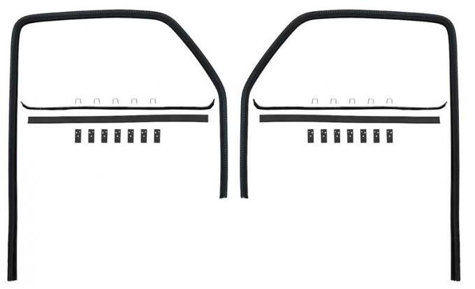 OER 1947-50 Chevrolet, GMC Truck, Windowfelt Glass Run Set, without Division Bar, 6 Piece CR1055
