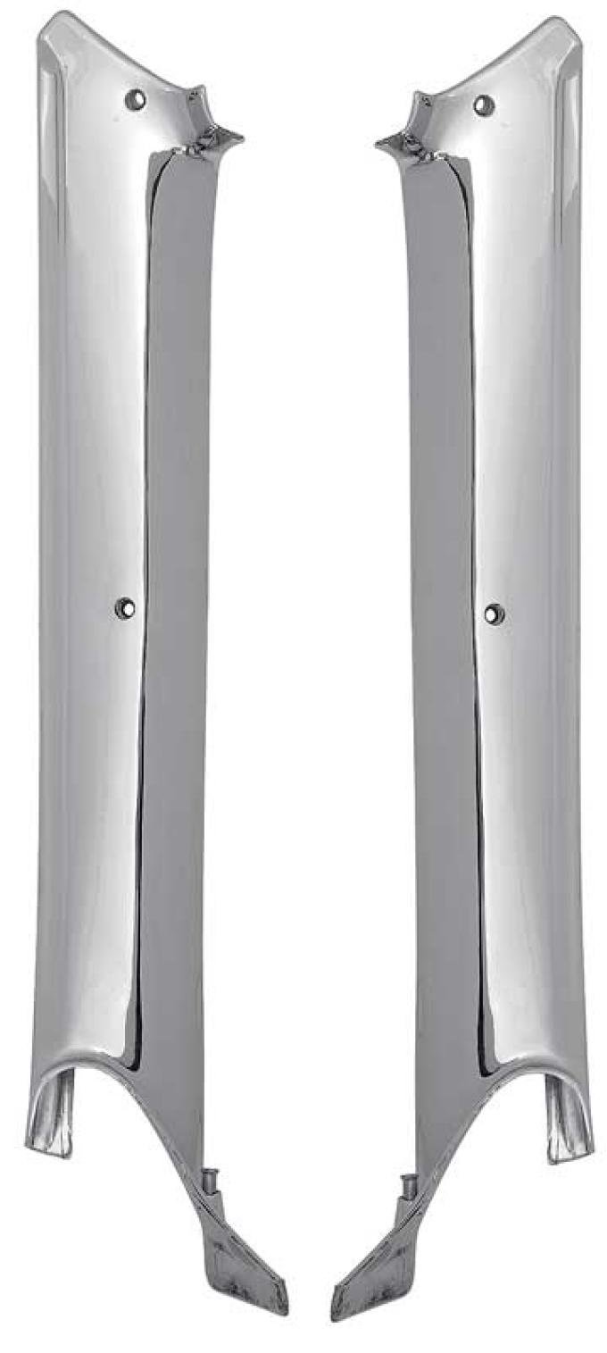 OER 1967 Camaro, Firebird, Inner Pillar Post Moldings, Coupe, Chrome , Pair K902