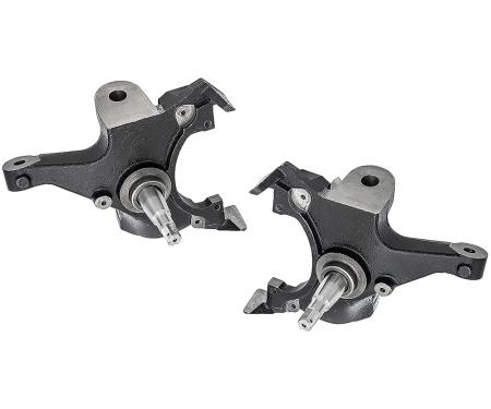 OER 1988-98 Chevy, GMC C1500 1/2 Ton, C2500 3/4 Ton GMT400 Pickup, 1992-99 Tahoe, Yukon, Suburban, Drop Spindle Set, 2 Inch Drop, for 2 Wheel Drive with F44 HD Chassis Only, 6 Lug Models Only 154932