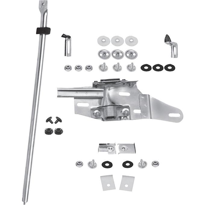 1970-72 Chevrolet Chevelle, Buick GS, GS455, Skylark, Oldsmobile Cutlass, Cutlass Supreme, 442, Door Glass Track, Window Guide and Hardware Kit, 2-Door Hardtop or Convertible, LH, Replaces GM#'s, 8789941, 8768471, 9812756