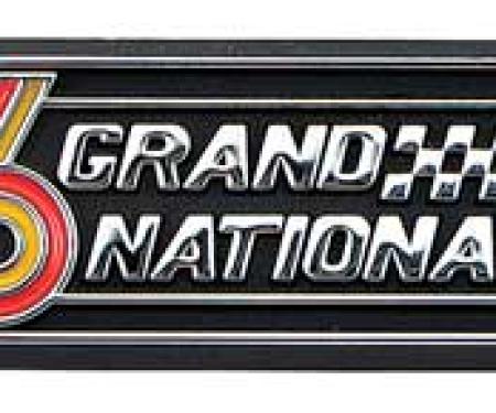 1986-87 Buick Regal, "Grand National" Glove Box Dash Applique Emblem