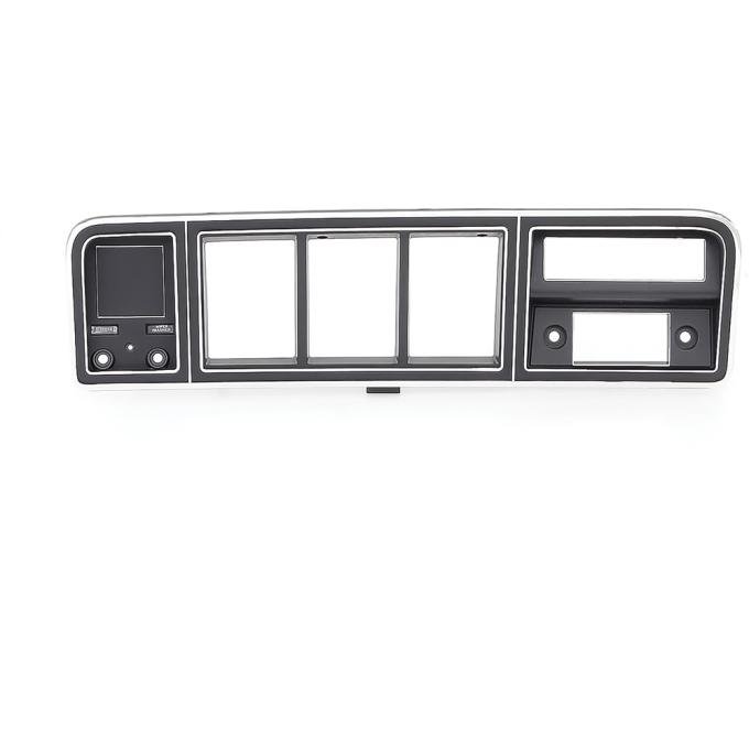 OER 1973-79 Ford Truck, 1978-79 Bronco, Instrument Cluster Bezel, w/o Integral A/C, Black/Chrome TR10876D