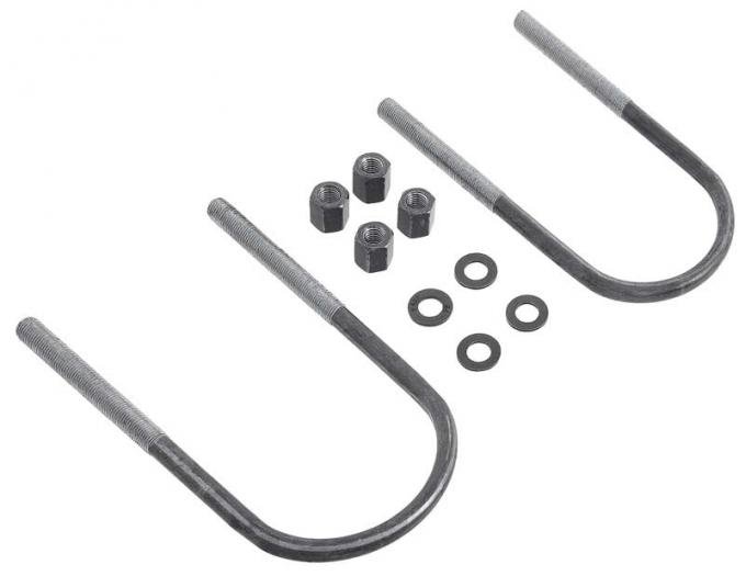 Rear Leaf Spring U-Bolts, 3-1/2" Wide X 7-1/4" Long, Fits 3-1/2" Axle Tubes