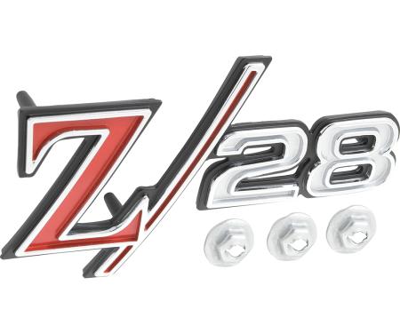 OER 1969 Camaro, Z28 Front Fender Emblem, with Hardware, Each 3957935