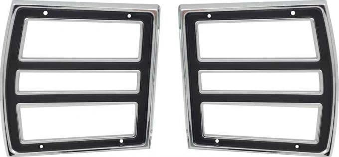 1968 Dodge Dart, Tail Lamp Bezels, Pair