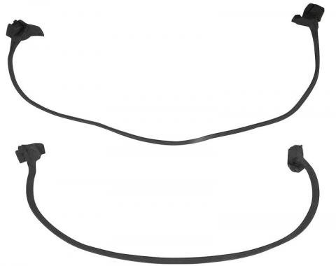 1982-92 Camaro, Firebird, Door Frame Weatherstrip Seals, with Molded Ends, Pair