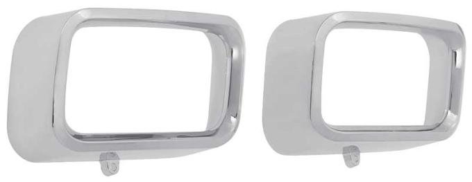 OER 1972-74 Plymouth Barracuda, Cuda, Park Lamp Bezels, RH and LH, Pair ME1308