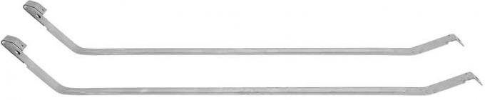 OER 1967-70 Impala, Bel Air, Biscayne, Caprice, Fuel Tank Mounting Straps, Stainless Steel, Pair, Except Station Wagon Models FT4104B