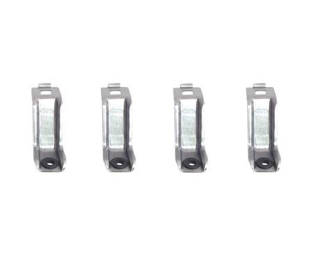1967-68 Firebird, Lower Grill Support Bracket Set, 4 Piece Set