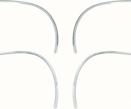 1970-74 Dodge Challenger, Wheel Opening Molding Set, Front and Rear, 4 Piece Set, Made In USA
