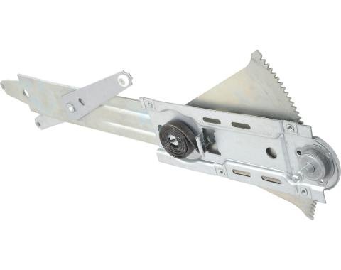 1967 Camaro, Firebird, Manual Front Door Window Regulator, with Deluxe Interior, LH Driver Side