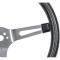 GT Performance GT 3 Retro Steering Wheel with Brushed Stainless Steel Slotted Spokes - 36-5451