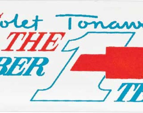 Tonawanda #1 Team Valve Cover Decal, Mylar Chrome, Each